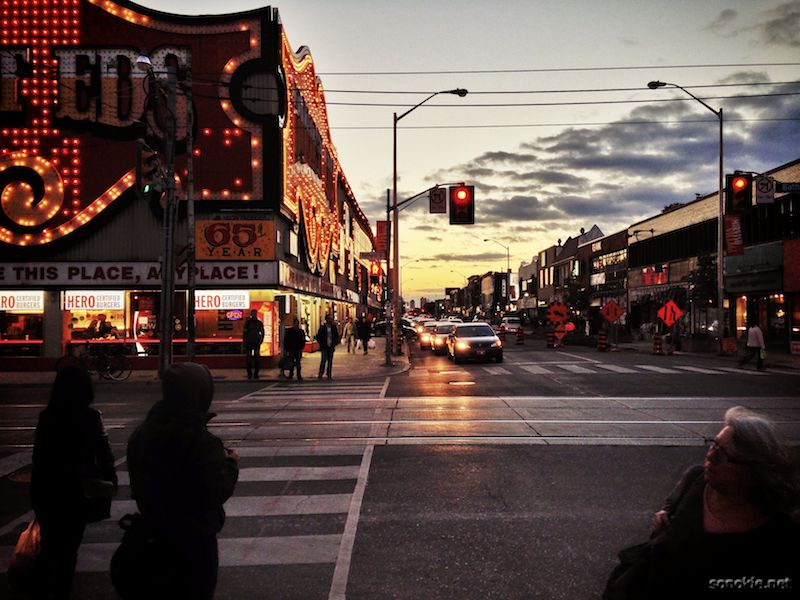 bloor street sunset