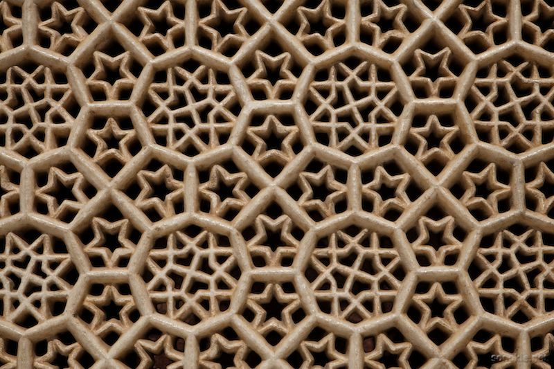 carved stone lattice