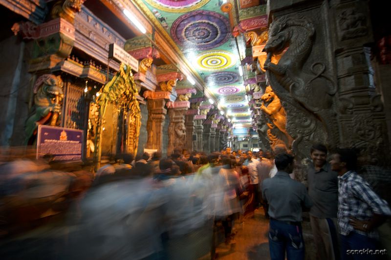 crowds at meenakshi